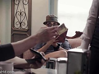 Hot Long-Leg Brunette Fucking Her Boss in Office