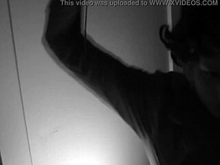 brunette sexy psycho girl takes shower