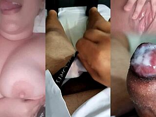 Ex-girlfriend provokes with tits until I cum hard!