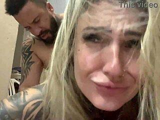 In the alley, wet pussy gets throbbing cock without condom