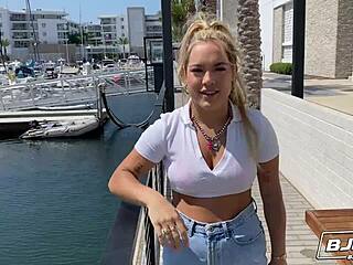 Blonde Mimi Monet sucks and titty fucks big cock in POV!