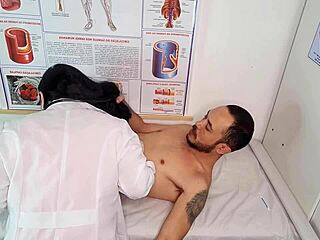 Nurse Makes Patient Have Very Hard Erection With Rough Sex