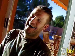 Juliana Val And Yesenia Rock Threesome By Pool