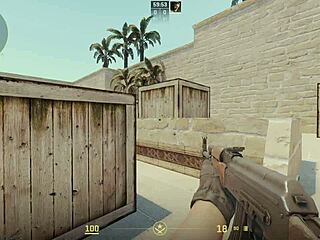 Experienced counter player gets monster cock blowjob from newbie gamer