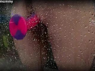 i spied on my chubby roommate using her new dildo in the shower, almost dropping my phone – did she catch me?