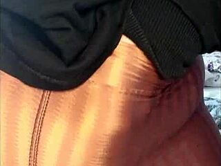 Young Girl Masturbates, Tearing Her Miniskirt After Gym