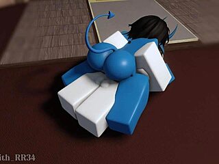 Demon girl rides big cock round 2!