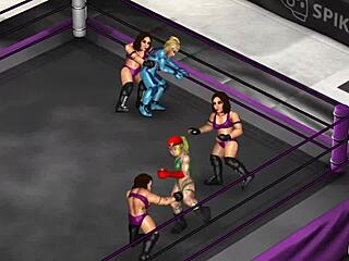 fire pro wrestling world 18 ryona cammy and samus
