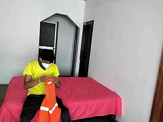 Unfaithful woman fucking neighbor next to husband