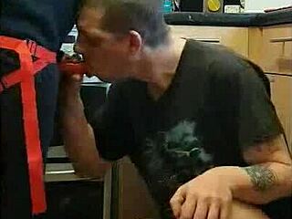 pegging my boyfriend's ass in the kitchen, cornfield, and bathroom with ass to mouth