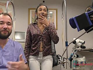 tampa university entrance physical - miss mars in florida humiliation big tits behind the scenes backstage gloves spreading fetish curly black