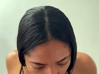 Pov blowjob on stepdads huge bbc by cute latina teen