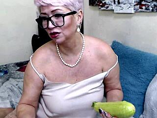 Elderly Secretary's Pussy Elasticity Checked in Rough Scene