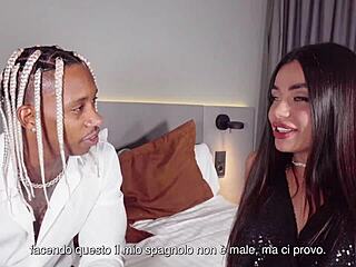 Intriguing interview with italian martina smeraldi before big black cock makes her squirt in bedroom