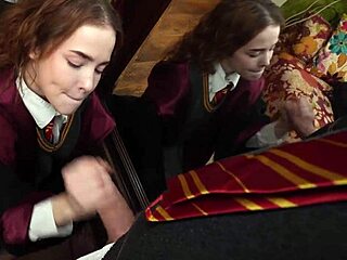 Sucking off the headmaster for a better grade