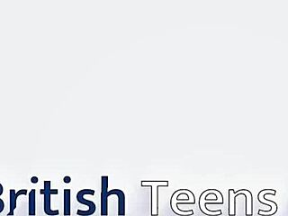 Blonde british student flashes and masturbates passionately