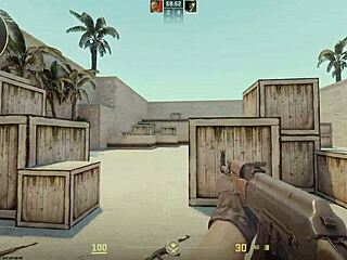 Experienced counter player gets monster cock blowjob from newbie gamer