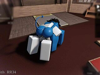 Demon girl rides big cock round 2!