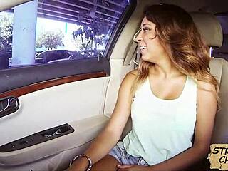 Hot Teen Babe Fucked Outdoors For A Ride