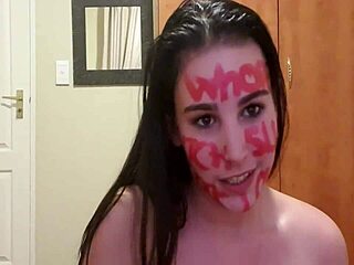 Punish yourself with pissing, slapping, and gagging while talking dirty!