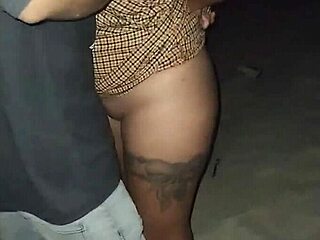 latina girl groped and exposed on public beach