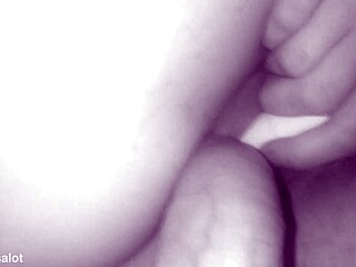 in the darkroom, lover inserts into pussy, penetrates ass, fists and punches cunt