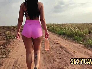 Brazilian Girlfriend Fucks Outdoors.