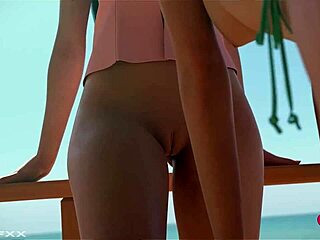 awesome hot threesome fucks on final fantasy beaches!