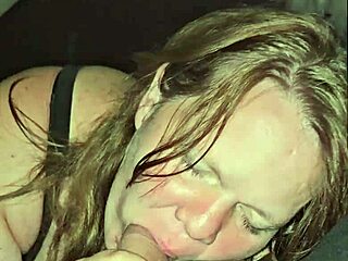 wife teases cock with spit before deepthroating