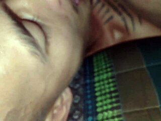 wet pussy licked then filled with cum