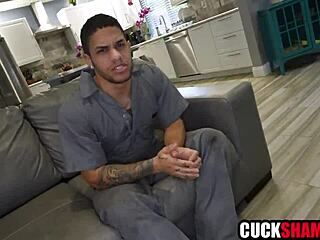 Cuck Husband Invites Worker to Fuck His Wife!