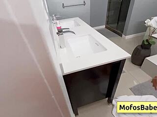 Natural busty latina gaby ortega loves jmac's thick dick in bathtub.