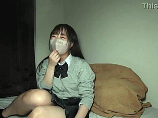 huge g-cup jk gets massive creampie