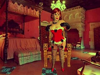 granny carmen claus in costumes for last cheating christmas fuck interrupted by santus