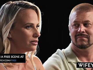 wifey cock hungry blonde hotwife sadie rose gets creampied in front of hubby