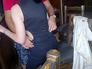 Can You Believe This Cheating Stepsis Giving Pussyjob Just The Tip?