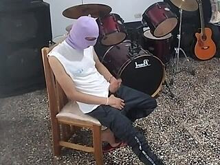 Best Friend Masturbates Intensely In Music Room After I Leave!