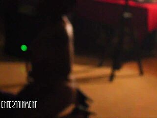 Ebony Babe Dances Naked At Big Ass Party