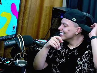 Belinha Baracho Seduces Host with Kiss and Grabs His Dick