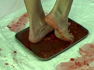 i pee in strawberries and trample them with my beautiful feet