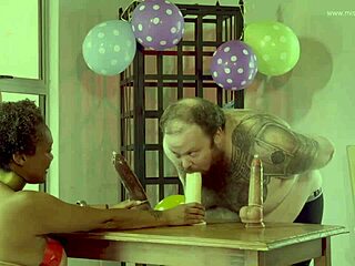 I dominate as dominatrix mistress april in the game show.