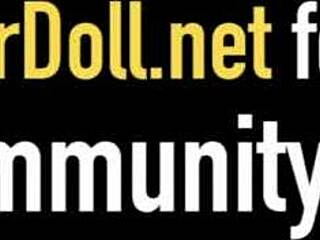 Ravishing Rubberdoll Dominates Slave Diabolica With Toys And Bondage