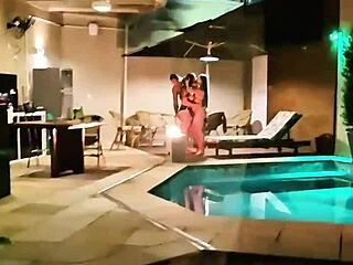 Watch this cuckold husband film his wife and friend getting fucked by big black cock in doggystyle!