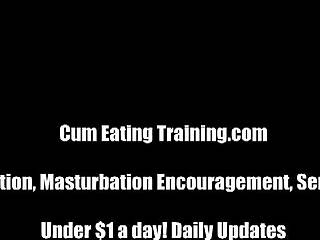 hey, blow a big load and eat it all up for me