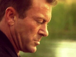 a beautiful girl with small tits rode a strong man on a boat