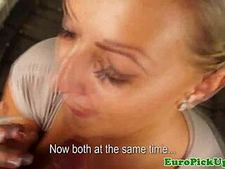 Picked Up Blonde Euro Teen 18+ Flashes Natural Tits In Public Pov Scene