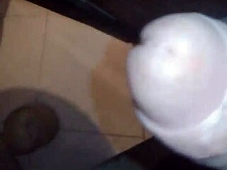 Neighbor catches me masturbating and cums in my mouth!