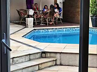 Watch this cuckold husband film his wife and friend getting fucked by big black cock in doggystyle!