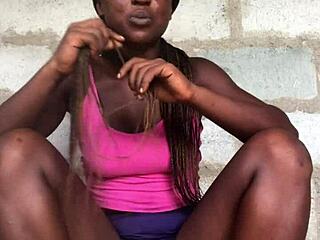 this crazy bitch fucks her pussy and asshole with dildos