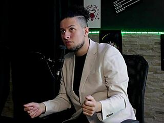 Latina in lingerie explains massage preliminaries, expands knowledge on female body and squirting with cadu breathless on sheer red